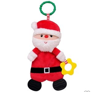 Baby Santa plush toy with teether
